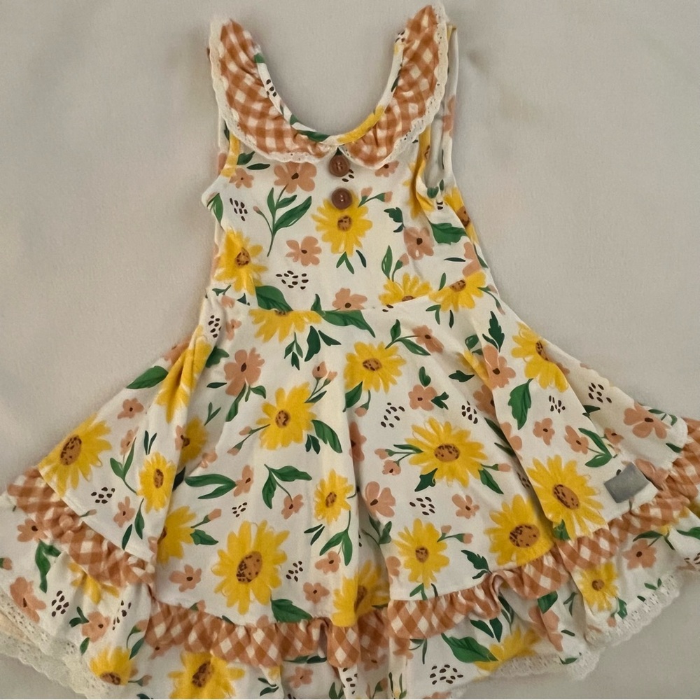 Eleanor Rose Fall Floral Sunflower Everly Dress